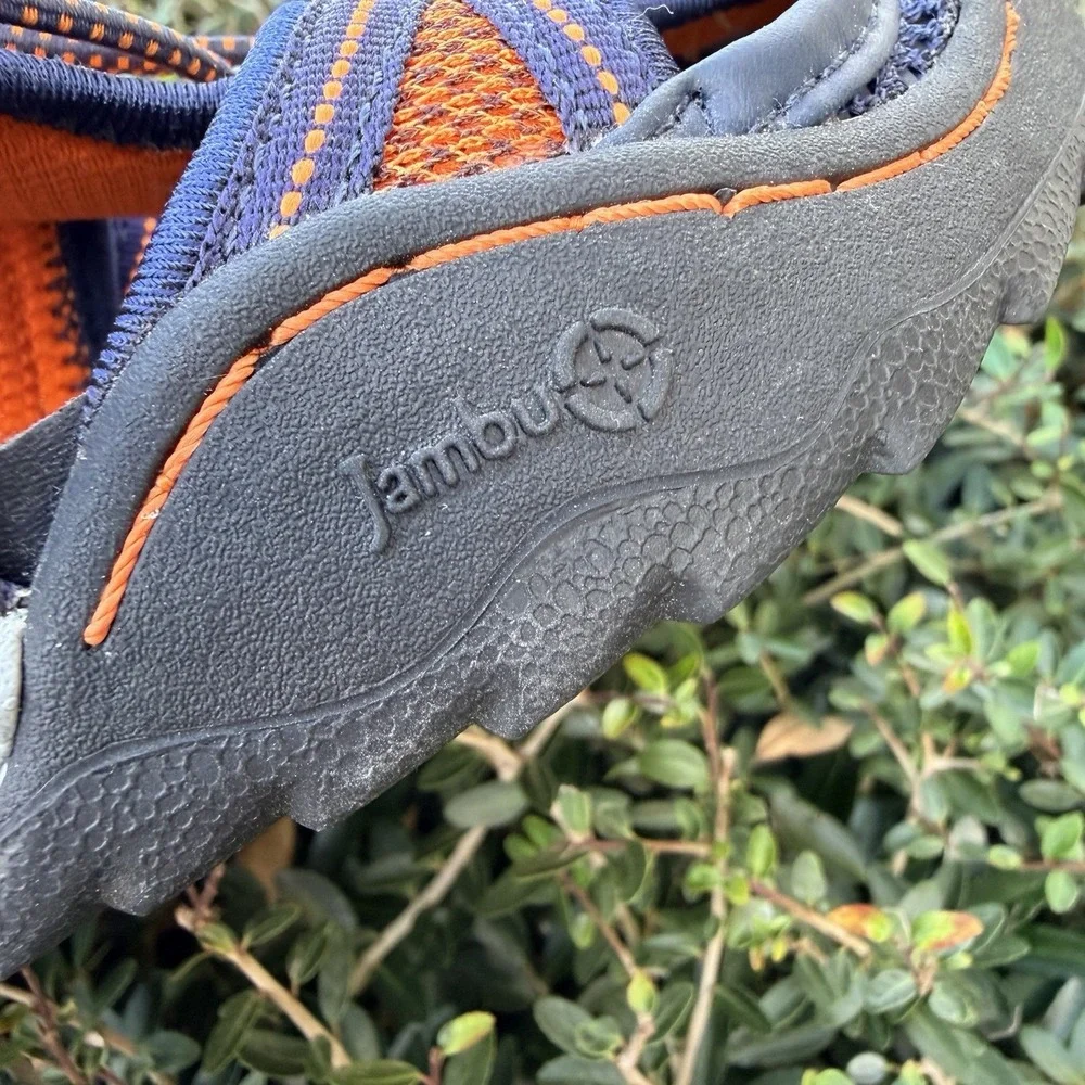 Jambu Piranha Closed-toe Sandals Water Shoes Hiking Navy‎ Orange Kids Sz 3